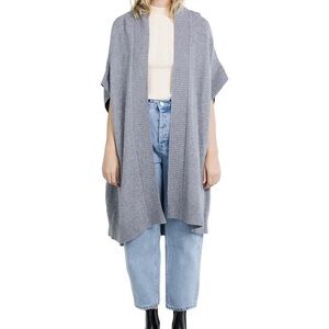 Lord & Taylor Cardigan Sweater Reese In Heather Grey One Size NWOT